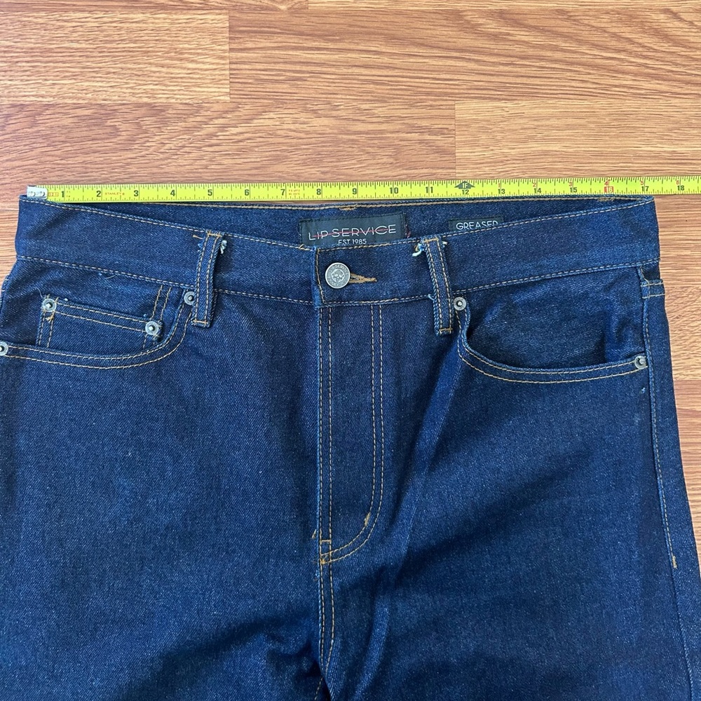 Men’s Lip Service Greaser Blue Jeans 34x36 VGUC - Picture 14 of 15
